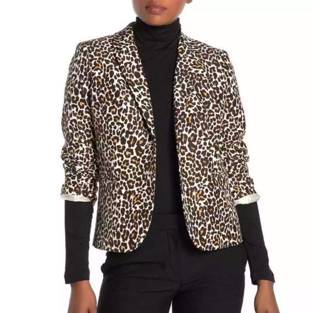 50% OFF J. Crew Leopard Print Schoolboy Women’s Blazer